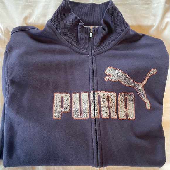 #279 VINTAGE PUMA FULL ZIP UP FRONT HOODIE. It was a low price for a long time. - Picture 11 of 11